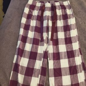 Old Navy, Purple and white plaid pj pants